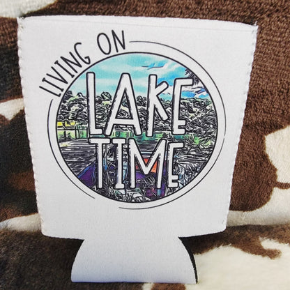 Lake Time Can Cooler Drink Holder Koozie