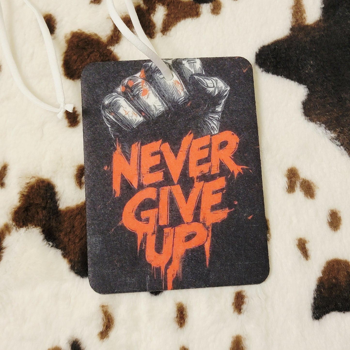 Never Give Up Unscented Car Air Freshener