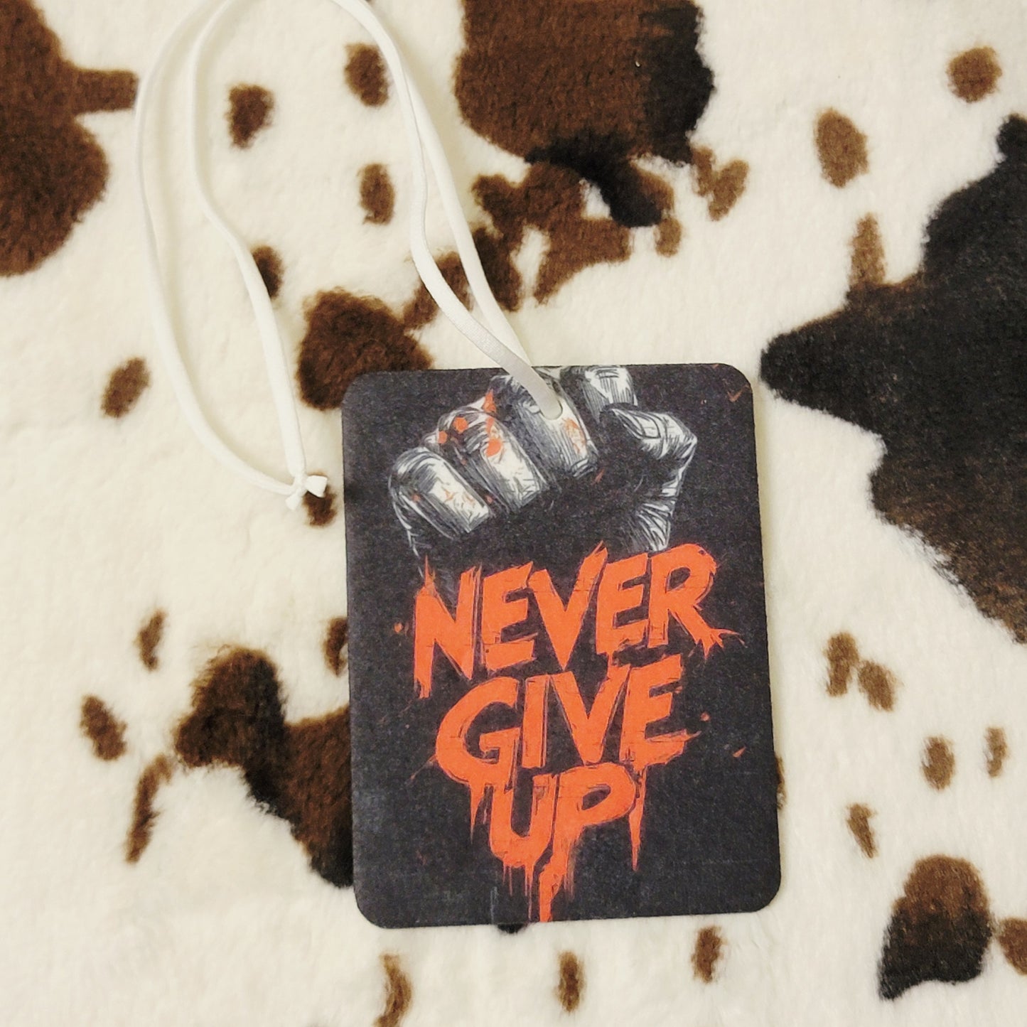 Never Give Up Unscented Car Air Freshener