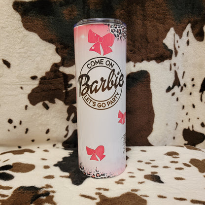 Barbie Animal Print 20oz Skinny Tumbler