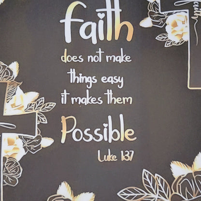 Faith Does Not Make Things Easy Cross Mouse Pad