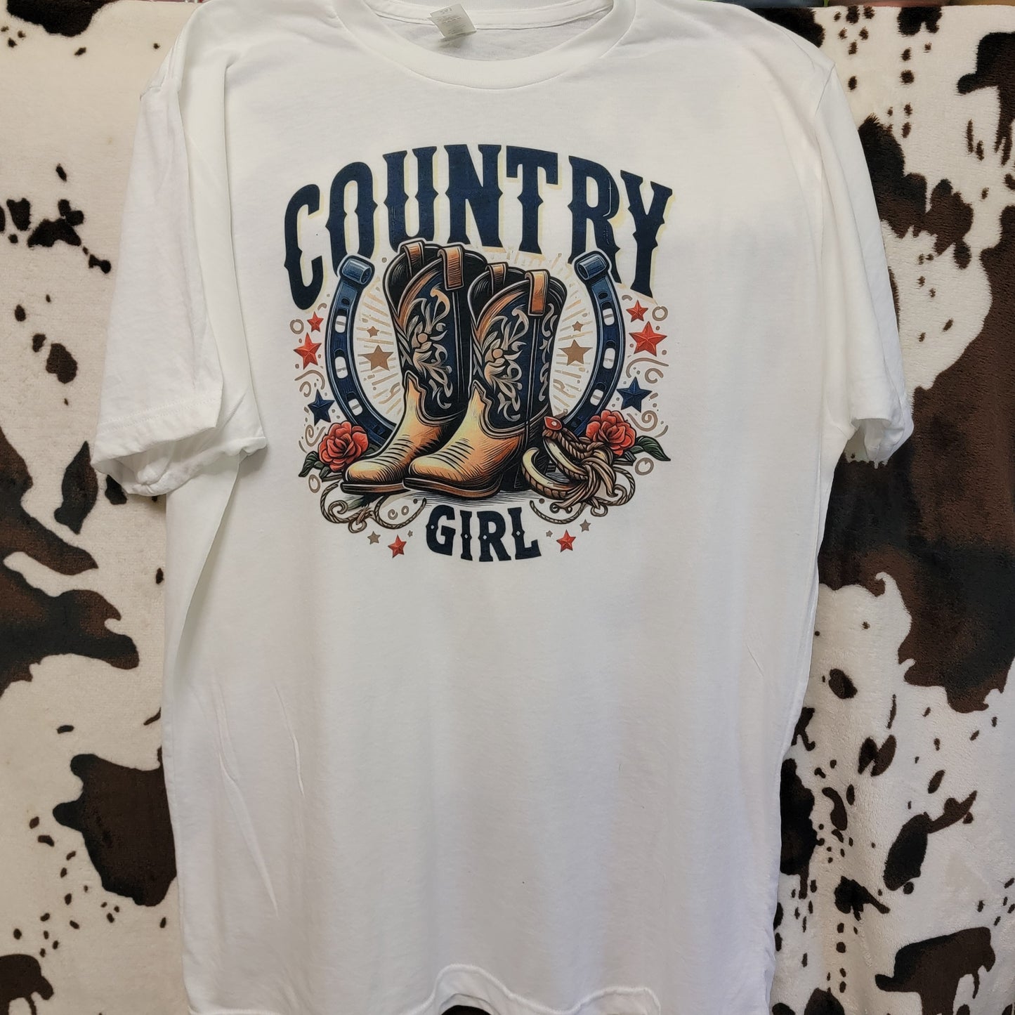 Country Girl Boots Western Tee Shirt