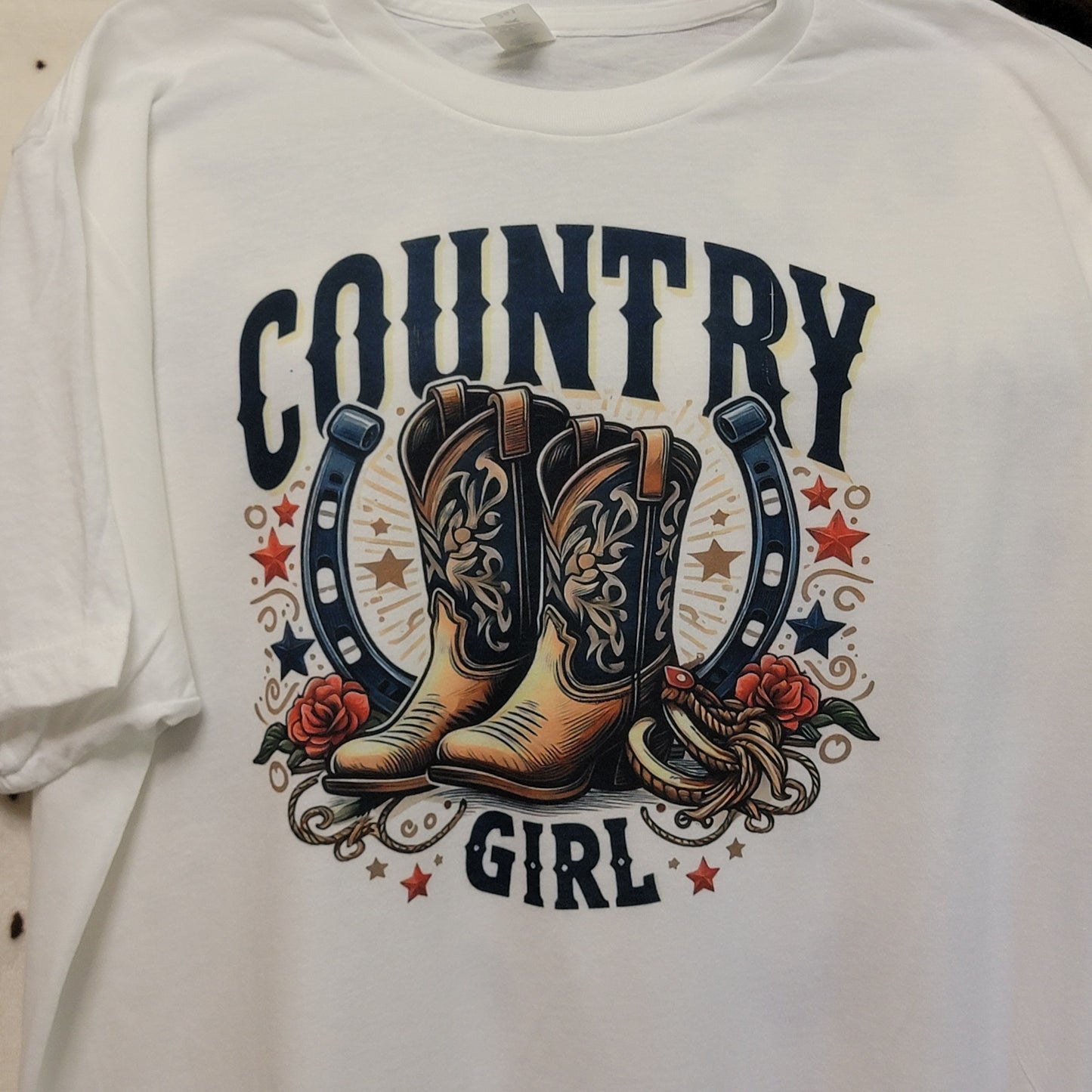 Country Girl Boots Western Tee Shirt