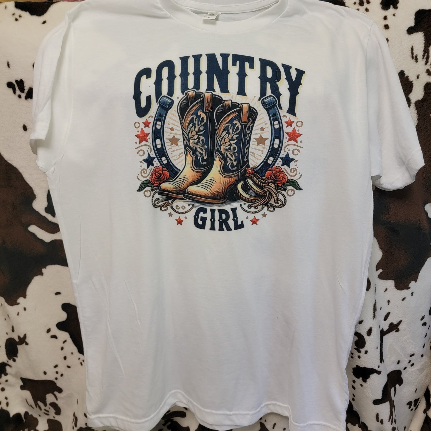 Country Girl Boots Western Tee Shirt