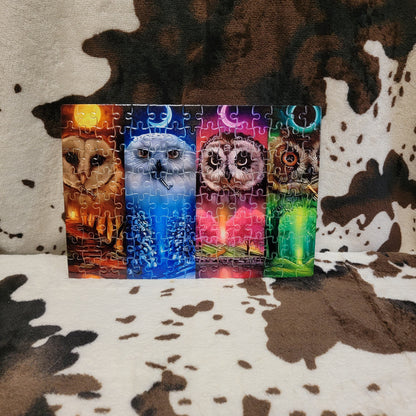 Owl Moon 120 Piece Handmade Jigsaw Puzzle