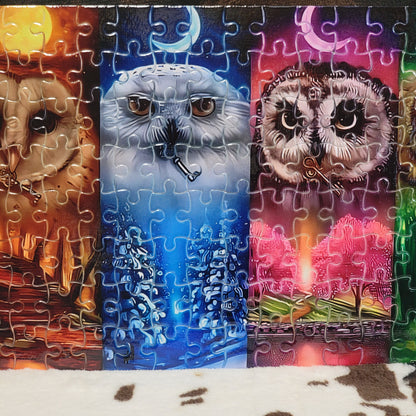 Owl Moon 120 Piece Handmade Jigsaw Puzzle