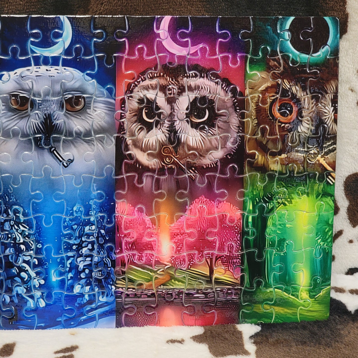 Owl Moon 120 Piece Handmade Jigsaw Puzzle