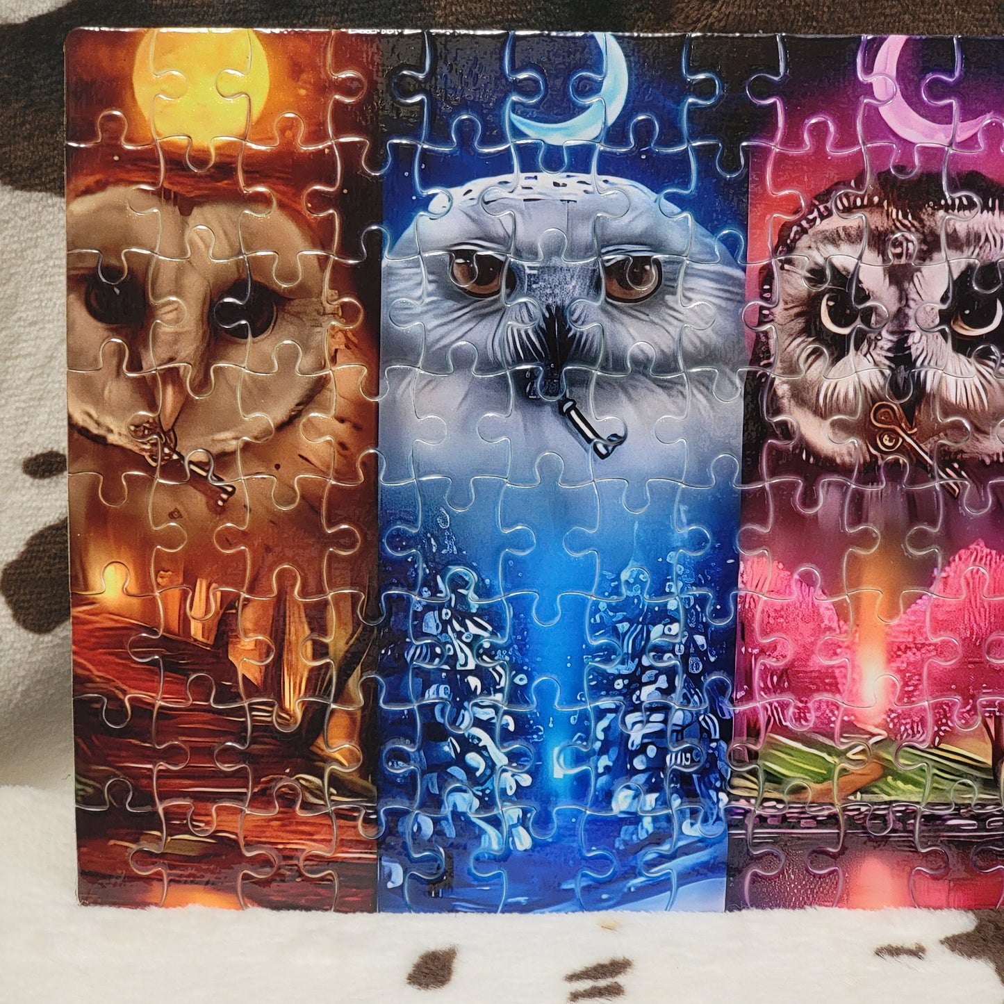 Owl Moon 120 Piece Handmade Jigsaw Puzzle