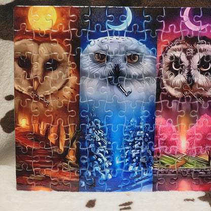 Owl Moon 120 Piece Handmade Jigsaw Puzzle