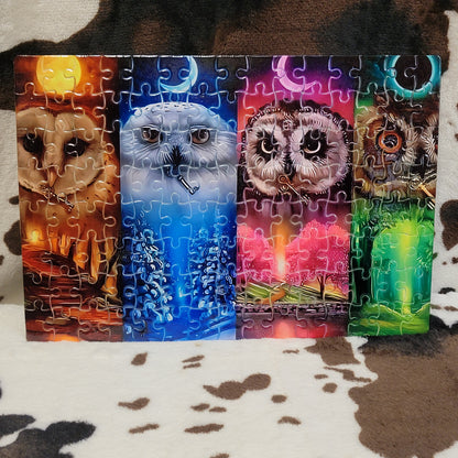 Owl Moon 120 Piece Handmade Jigsaw Puzzle