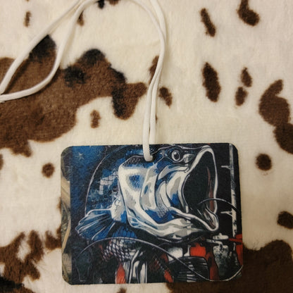 Fish Flag Unscented Car Air Freshener