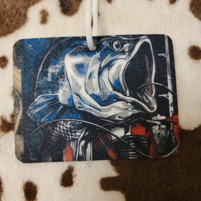 Fish Flag Unscented Car Air Freshener