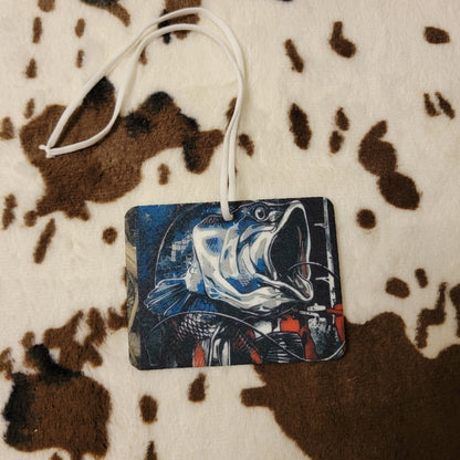 Fish Flag Unscented Car Air Freshener