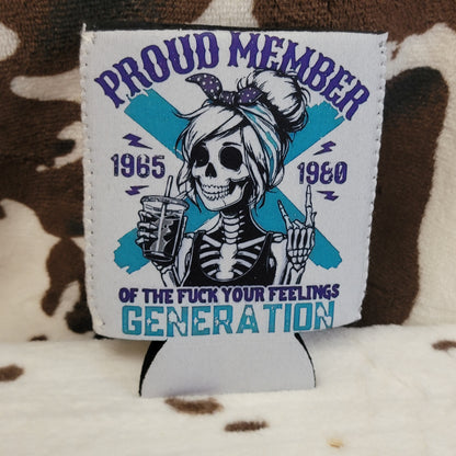 GenX Custom Can Cooler Koozie Insulated Drink Sleeve Drink Holder