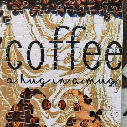 Coffee Gnomes 120 PC Handmade Jigsaw Puzzle