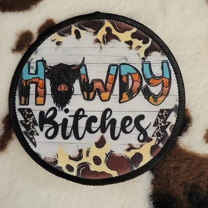 Highland Cow Western Hat Patch