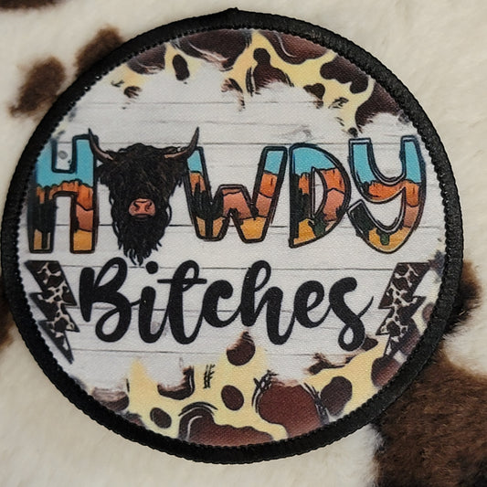 Highland Cow Western Hat Patch