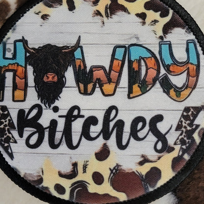 Highland Cow Western Hat Patch