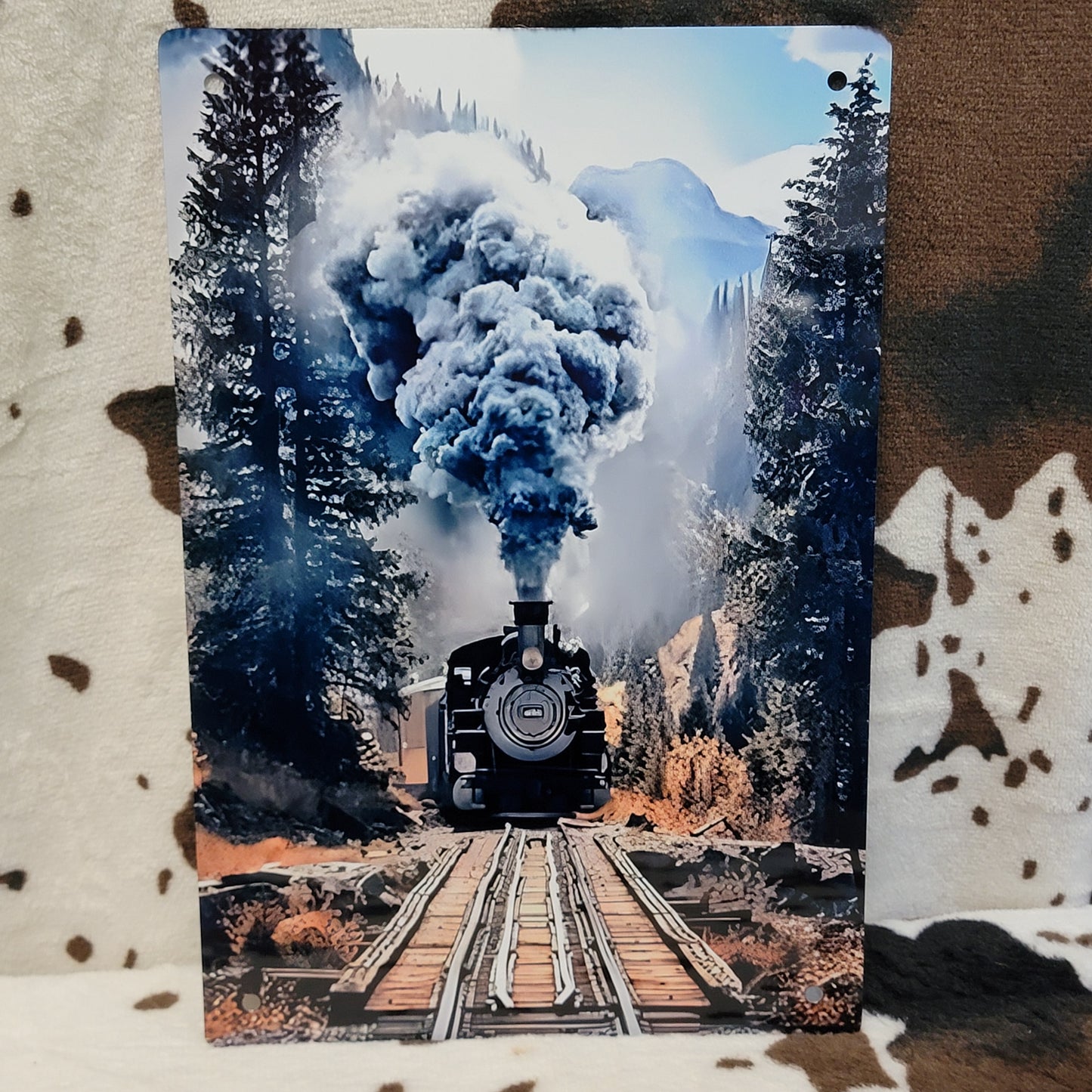 Wilderness Train Metal Sign