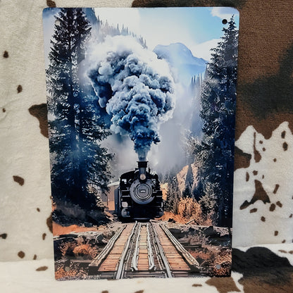 Wilderness Train Metal Sign
