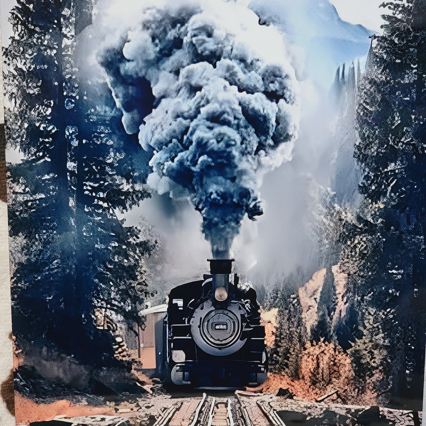 Wilderness Train Metal Sign
