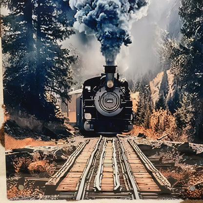 Wilderness Train Metal Sign