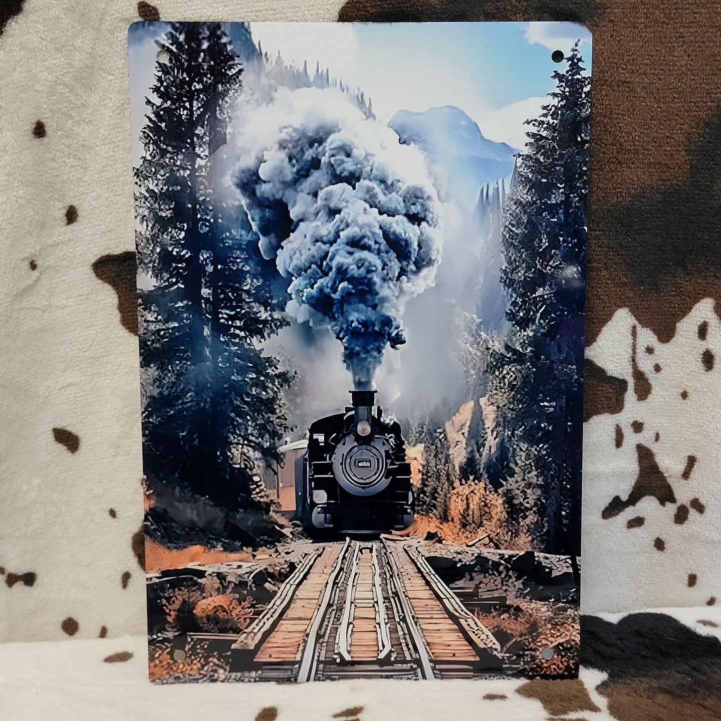 Wilderness Train Metal Sign