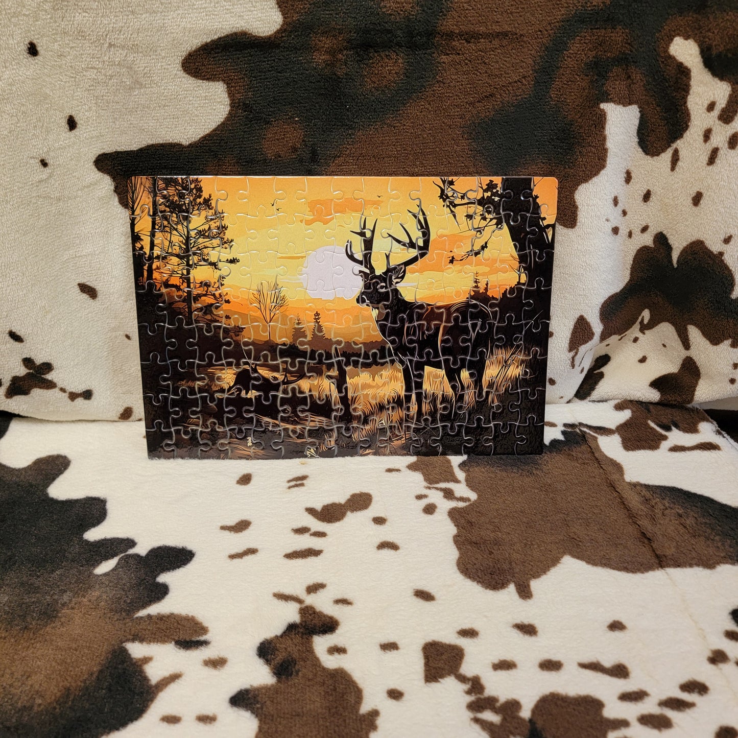 Deer Wilderness 120 PC Handmade Jigsaw Puzzle