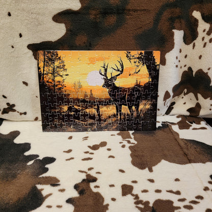 Deer Wilderness 120 PC Handmade Jigsaw Puzzle