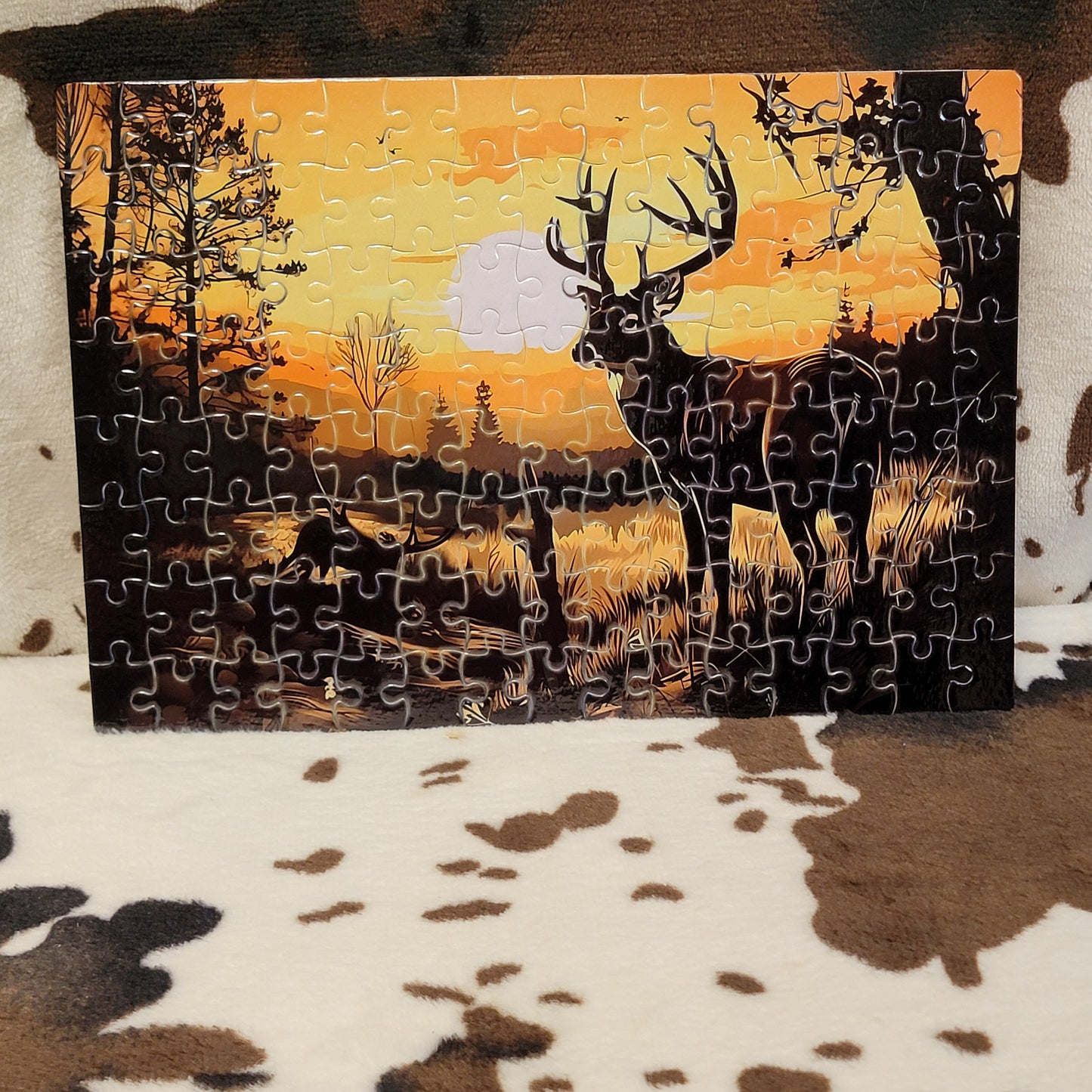 Deer Wilderness 120 PC Handmade Jigsaw Puzzle