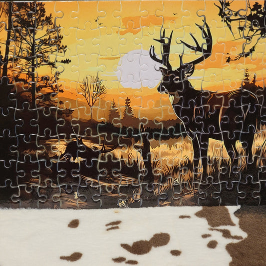 Deer Wilderness 120 PC Handmade Jigsaw Puzzle