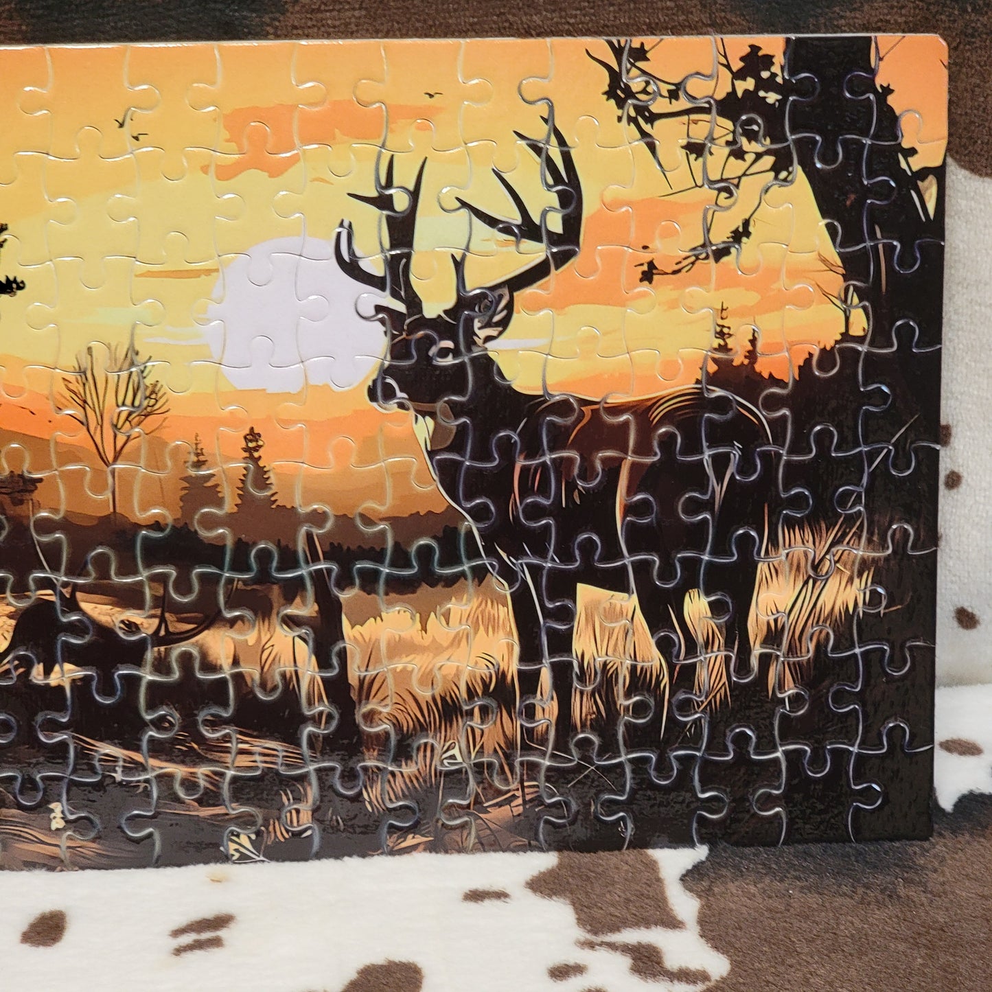 Deer Wilderness 120 PC Handmade Jigsaw Puzzle