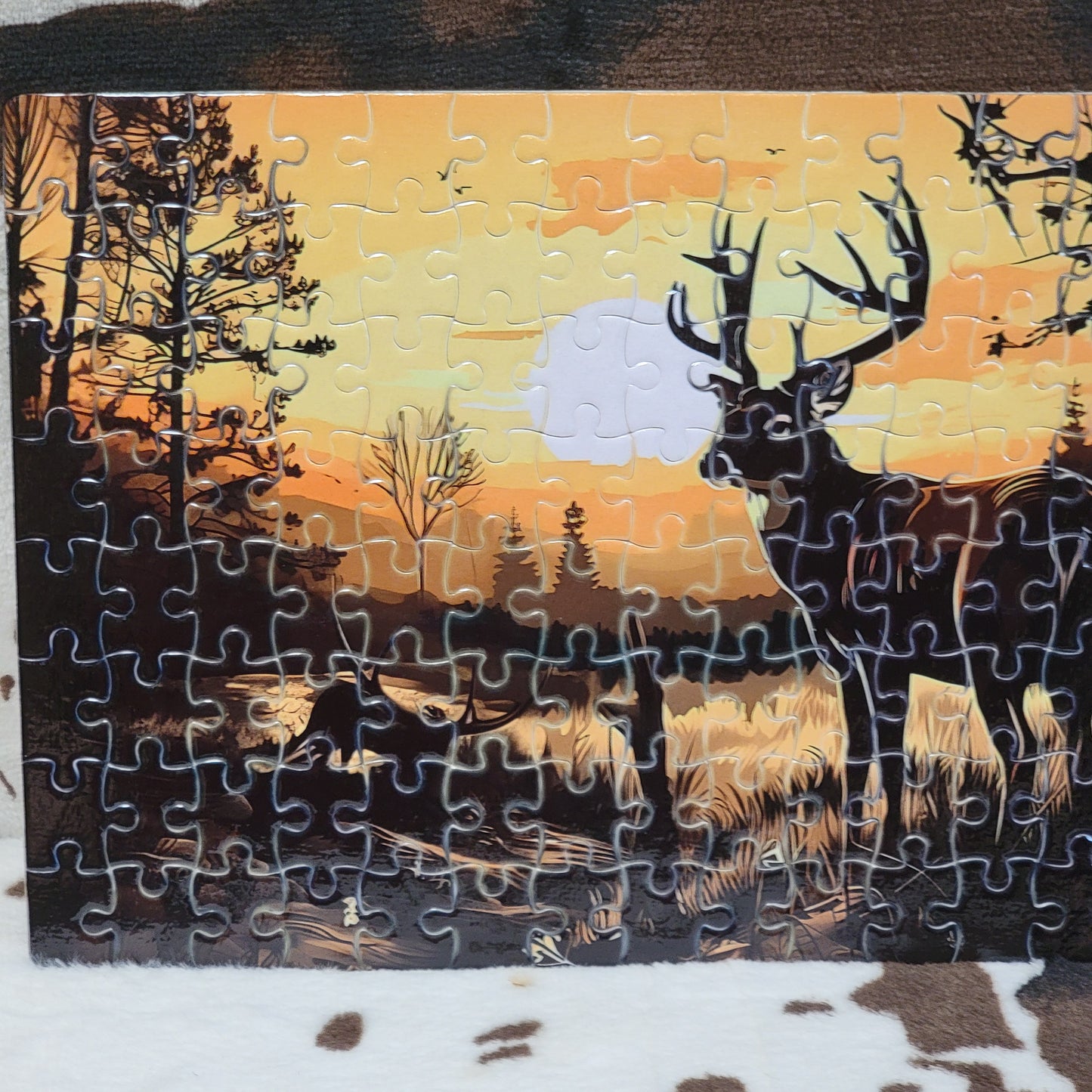 Deer Wilderness 120 PC Handmade Jigsaw Puzzle