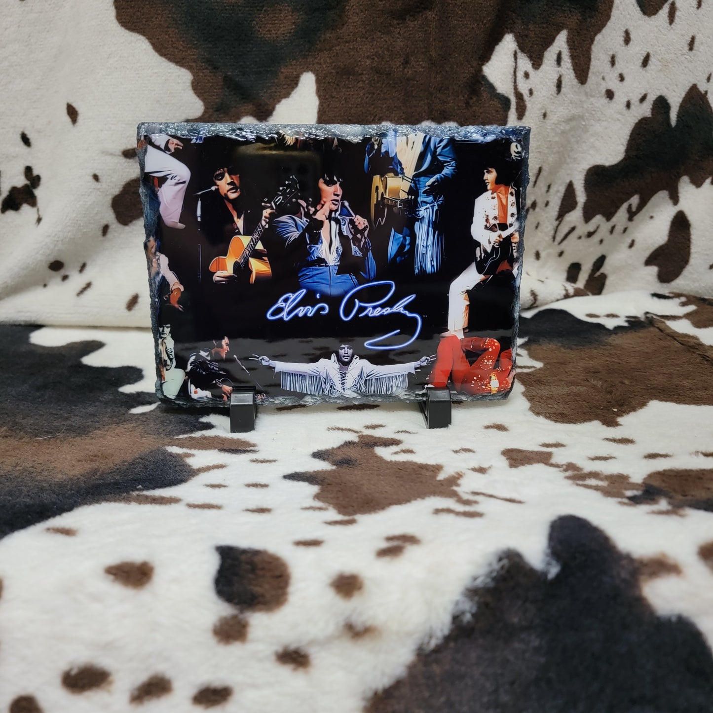 Elvis Presley Photo Rock Slate