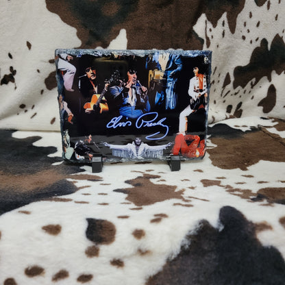 Elvis Presley Photo Rock Slate
