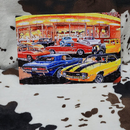 Vintage Cars Handmade Jigsaw Puzzle