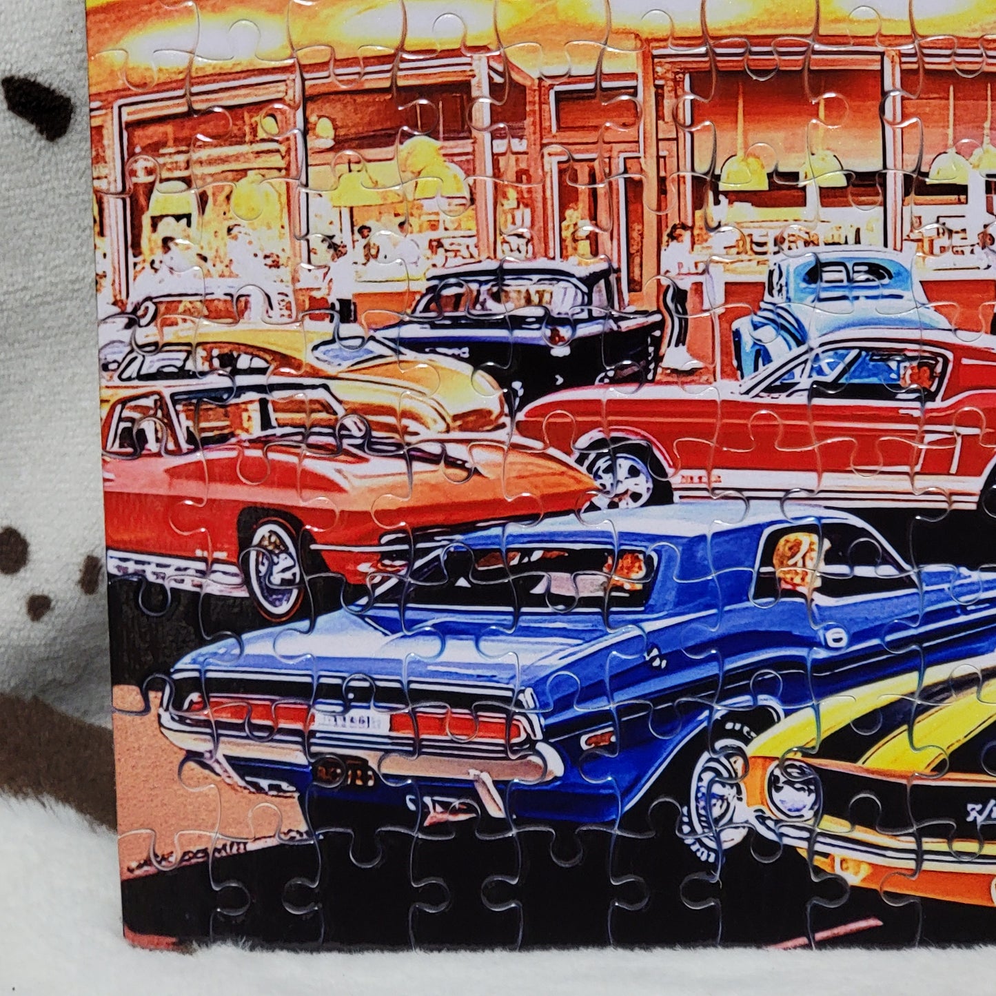 Vintage Cars Handmade Jigsaw Puzzle