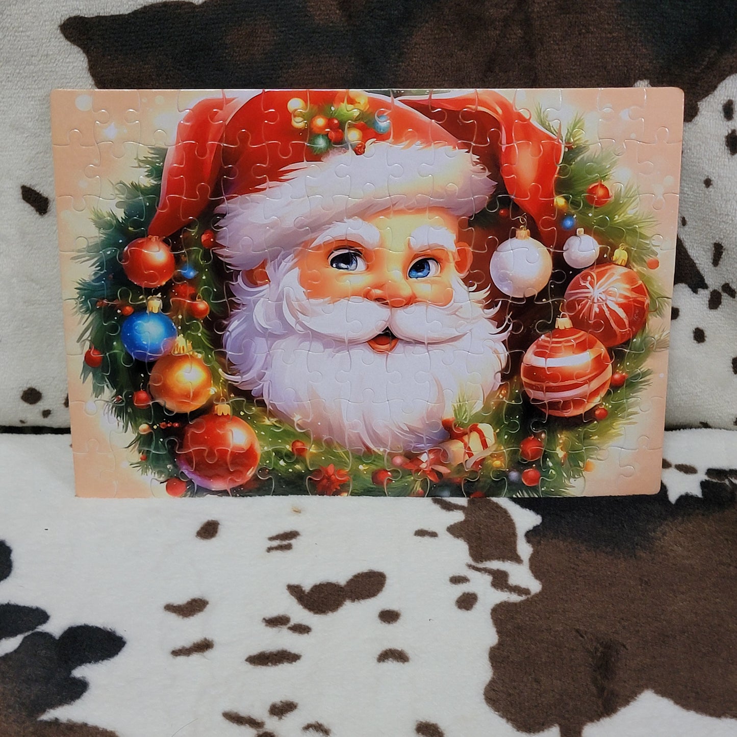 Santa Claus Christmas 120 Piece Handmade Jigsaw Puzzle