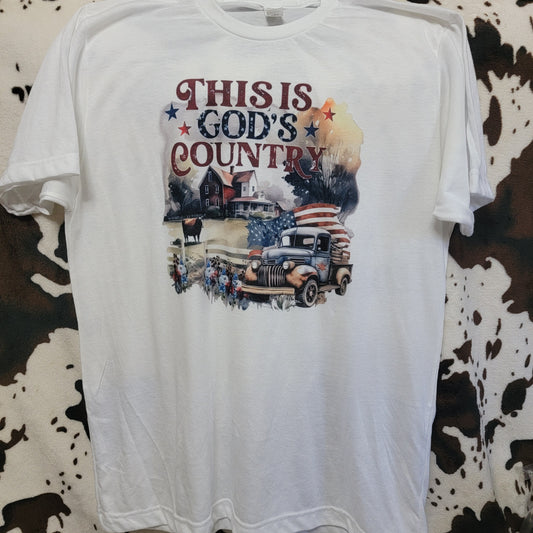This Is Gods Country Western Tee Shirt