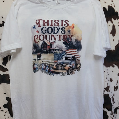 This Is Gods Country Western Tee Shirt