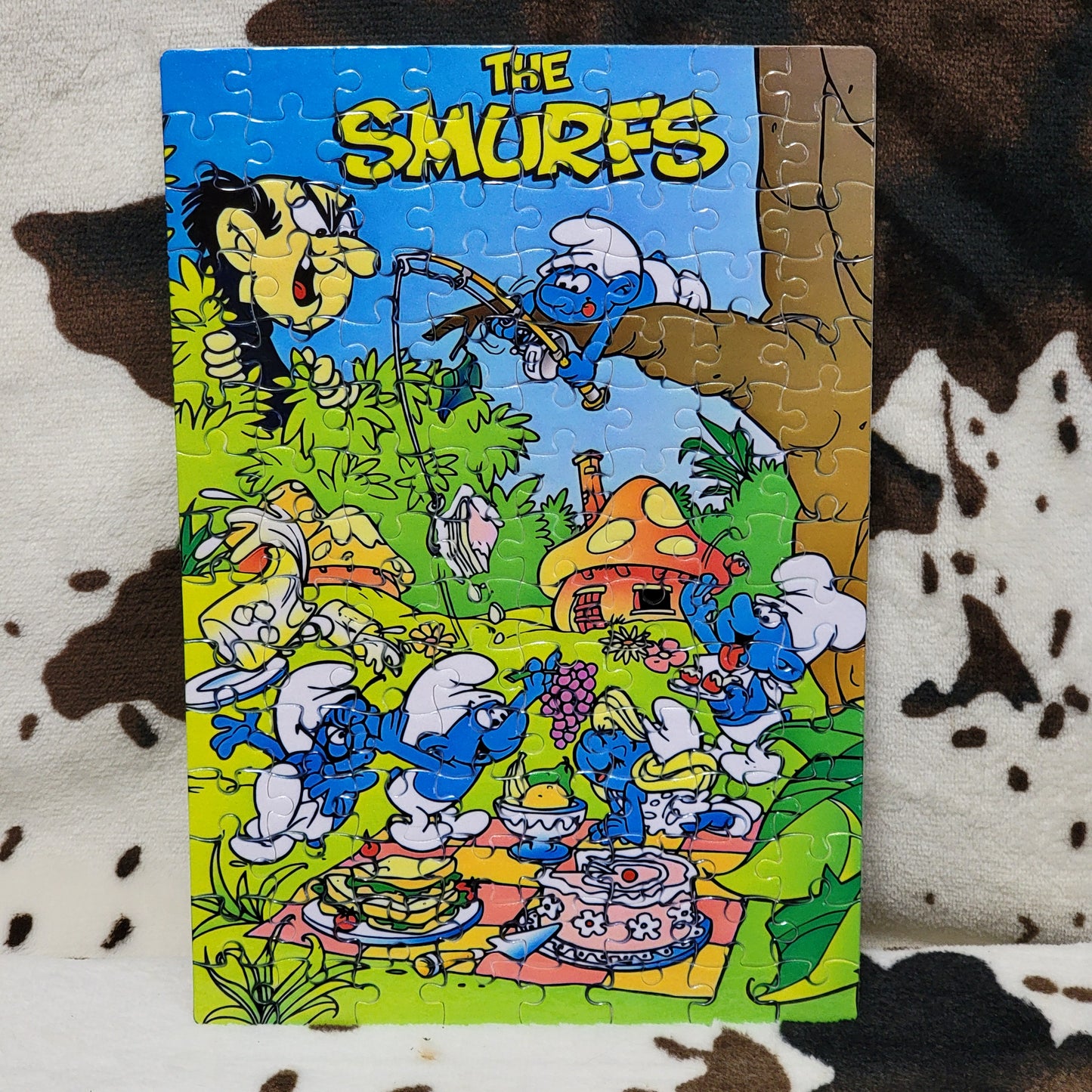 The Smurfs 120 Piece Handmade Jigsaw Puzzle
