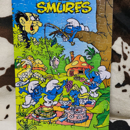 The Smurfs 120 Piece Handmade Jigsaw Puzzle