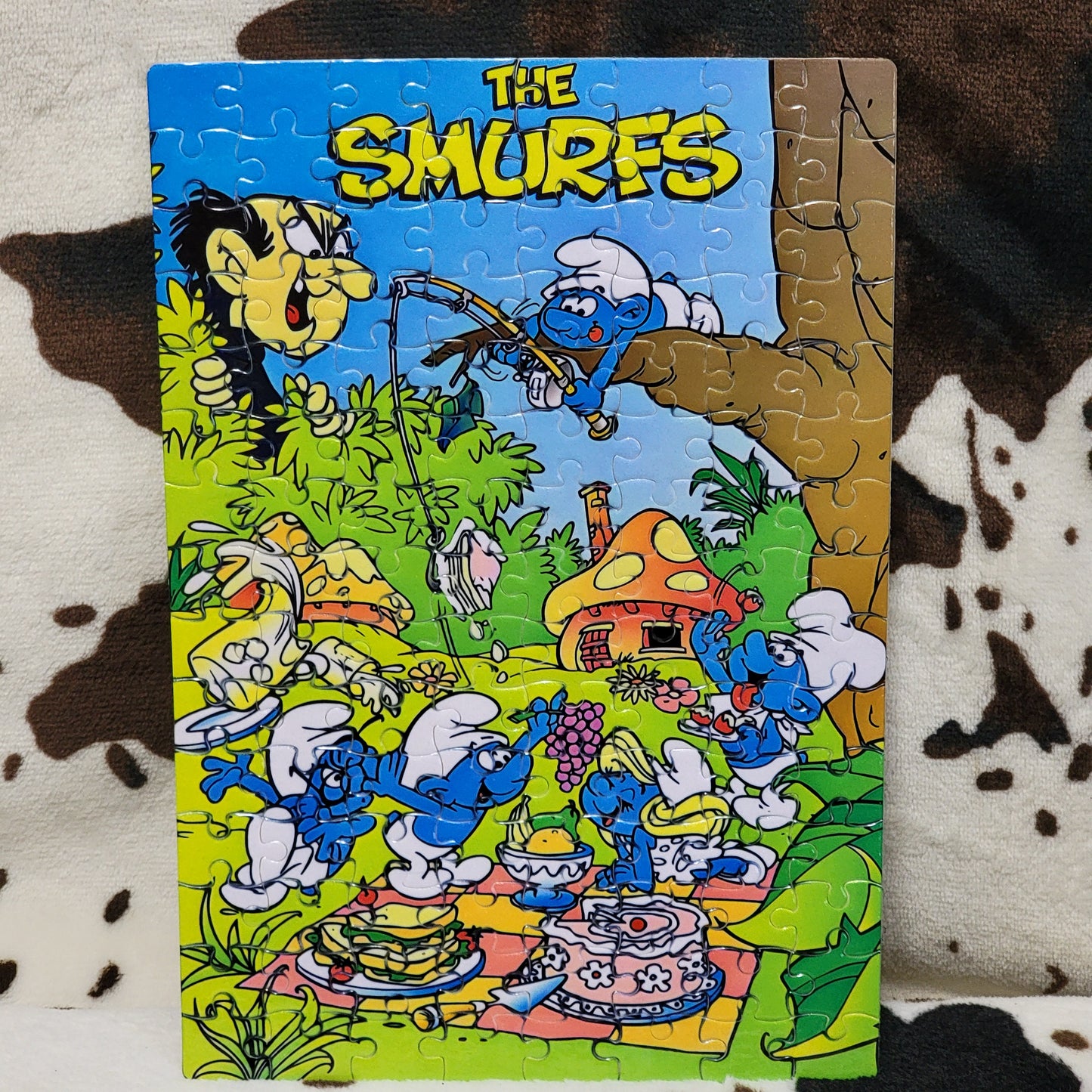 The Smurfs 120 Piece Handmade Jigsaw Puzzle