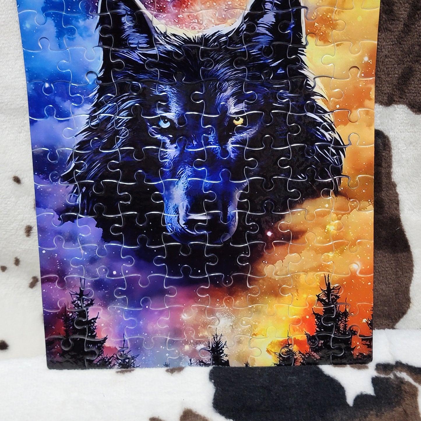 Wolf Day and Night 120 Piece Handmade Jigsaw Puzzle