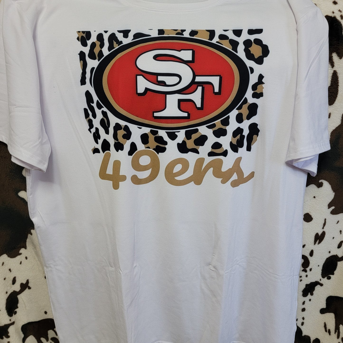 49ers Football White Graphic T-Shirt