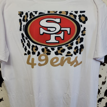 49ers Football White Graphic T-Shirt