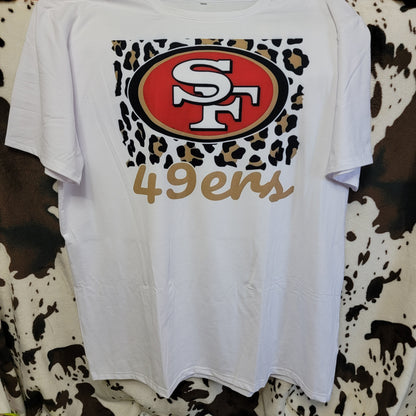 49ers Football White Graphic T-Shirt