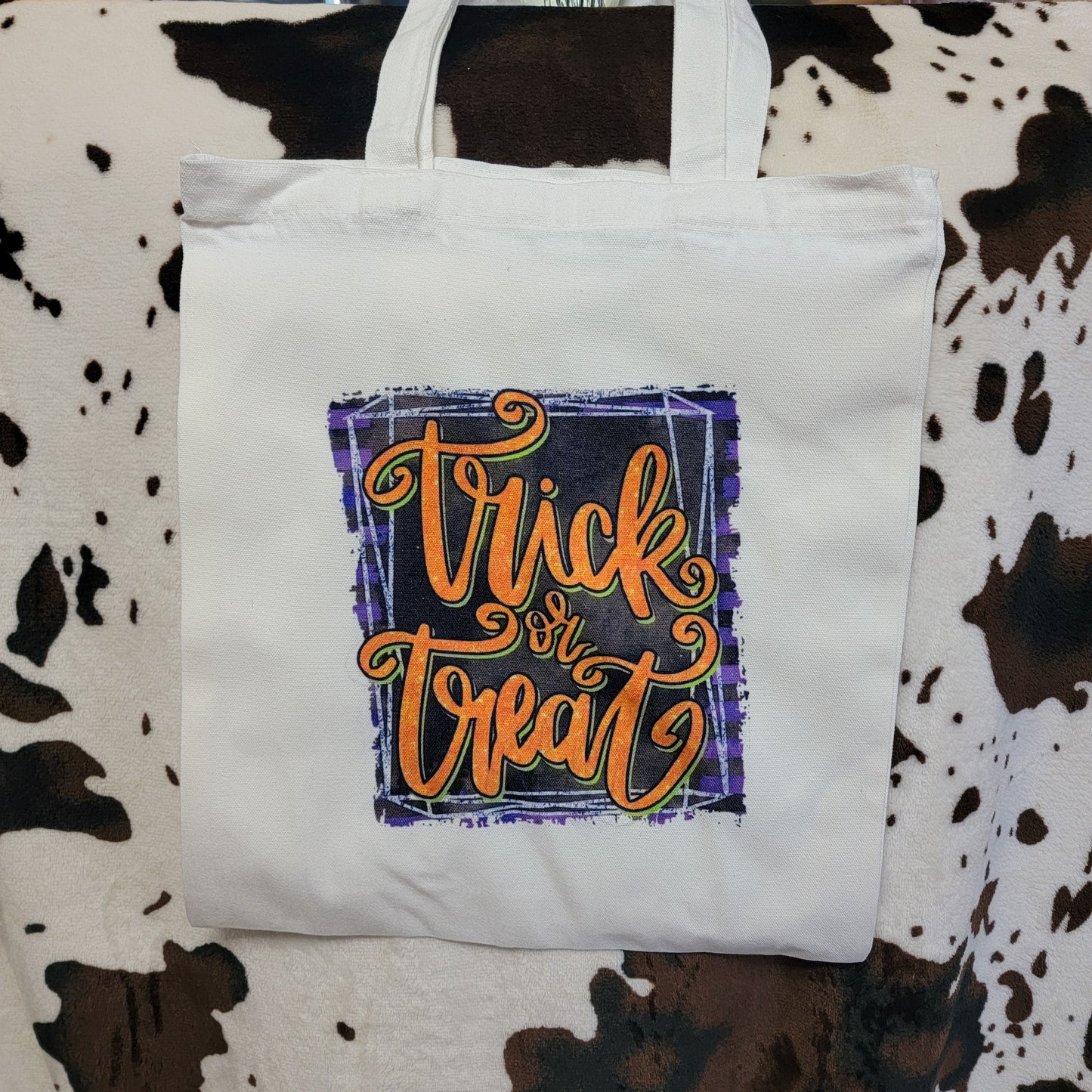 Halloween Trick Or Treat Canvas Tote Bag