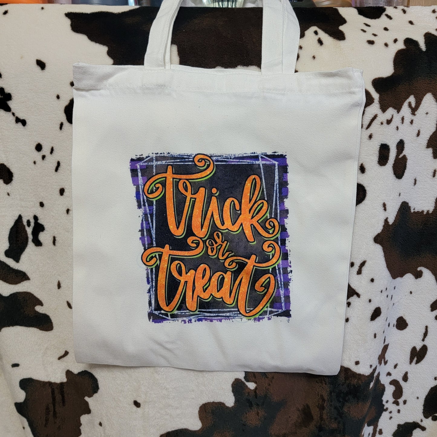 Halloween Trick Or Treat Canvas Tote Bag