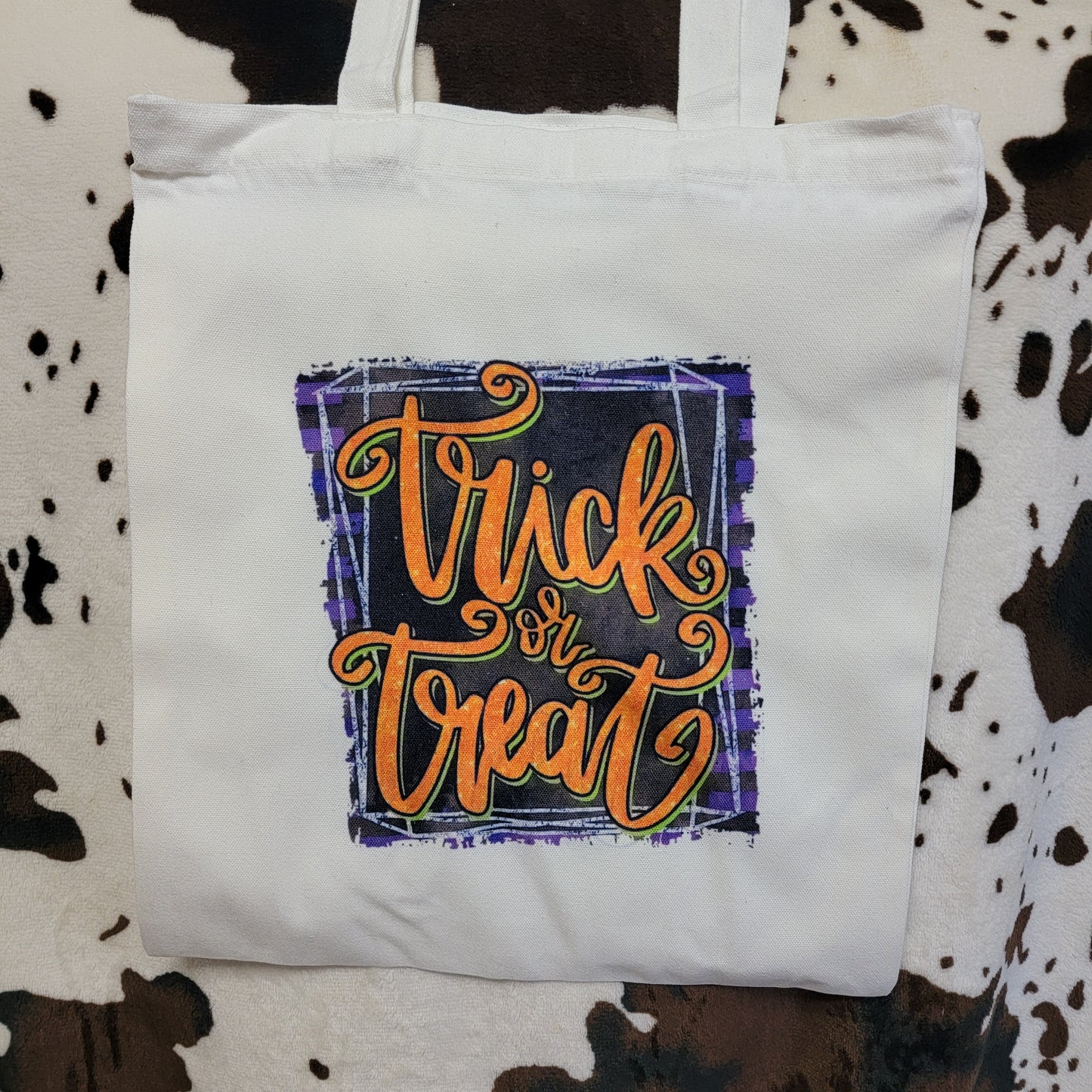 Halloween Trick Or Treat Canvas Tote Bag